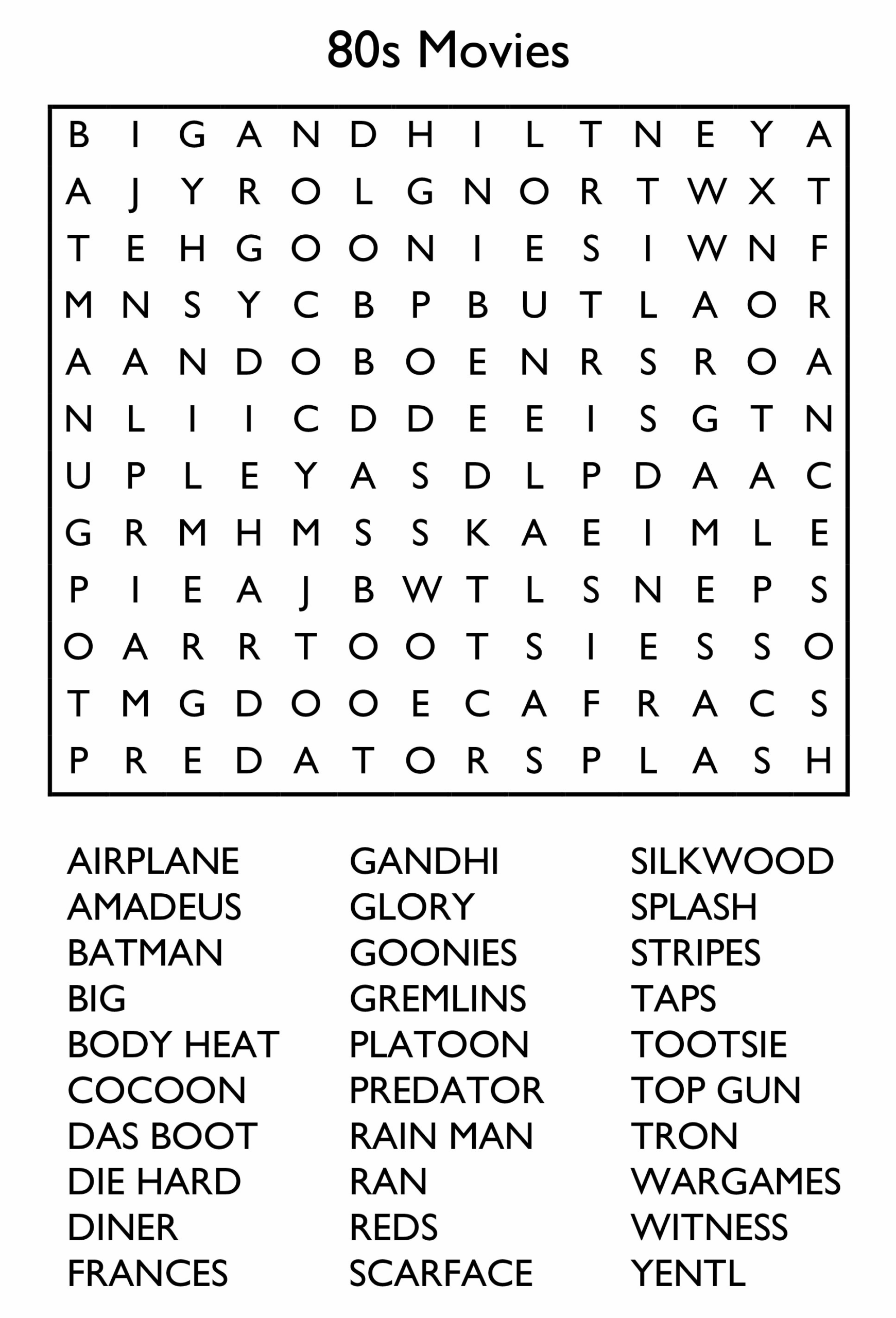Printable Large Print Crossword Puzzles Free