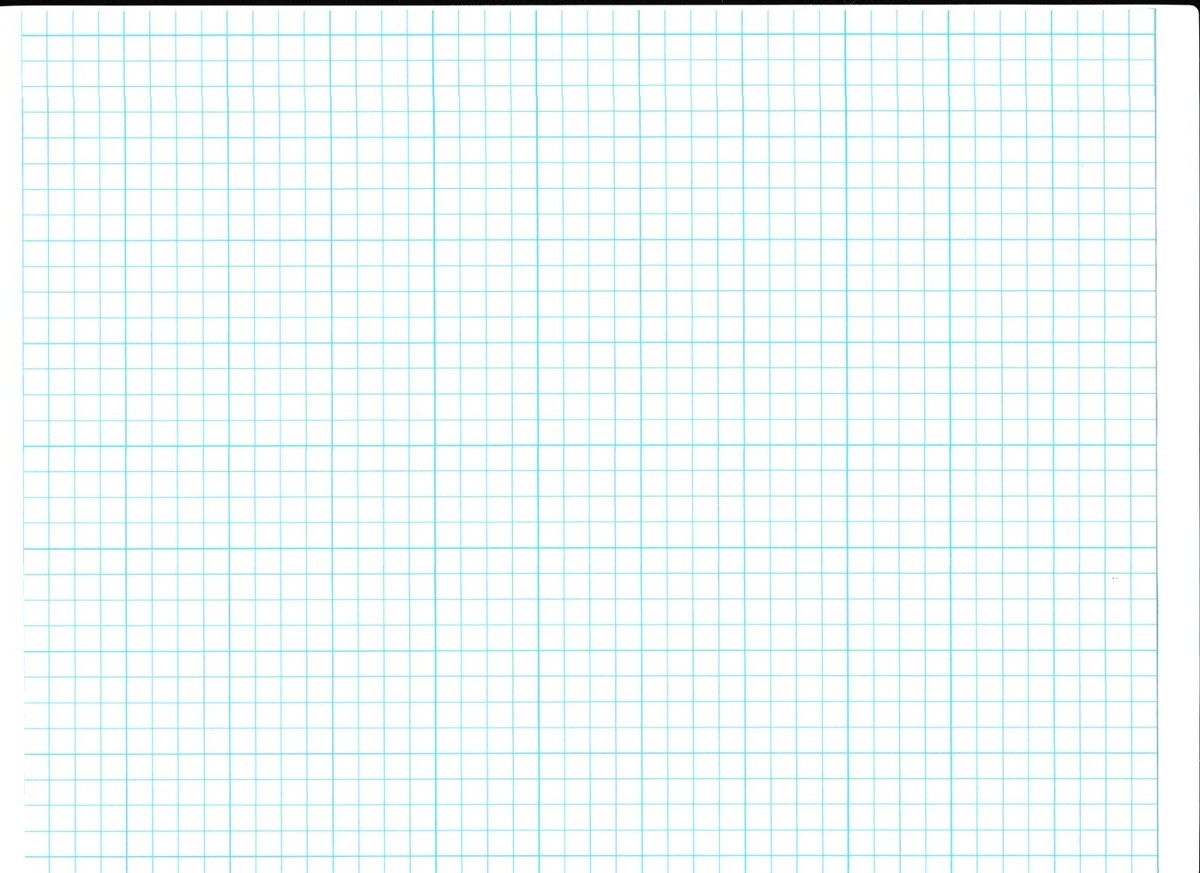 10 Sheets Large Format Graph Paper 1 4 Scale Blue Ink 7 