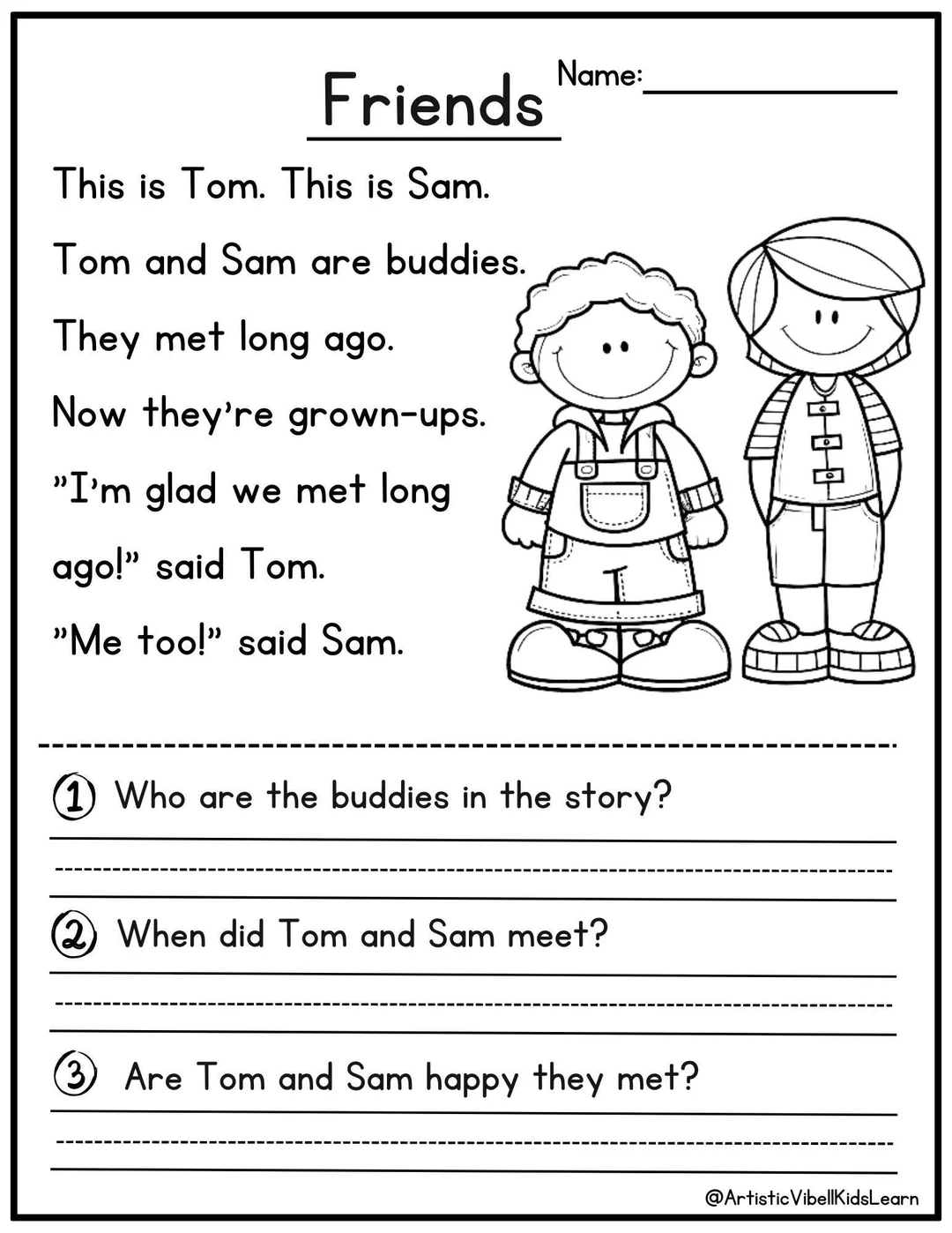 100 First Grade Reading Comprehension Passages Worksheets 