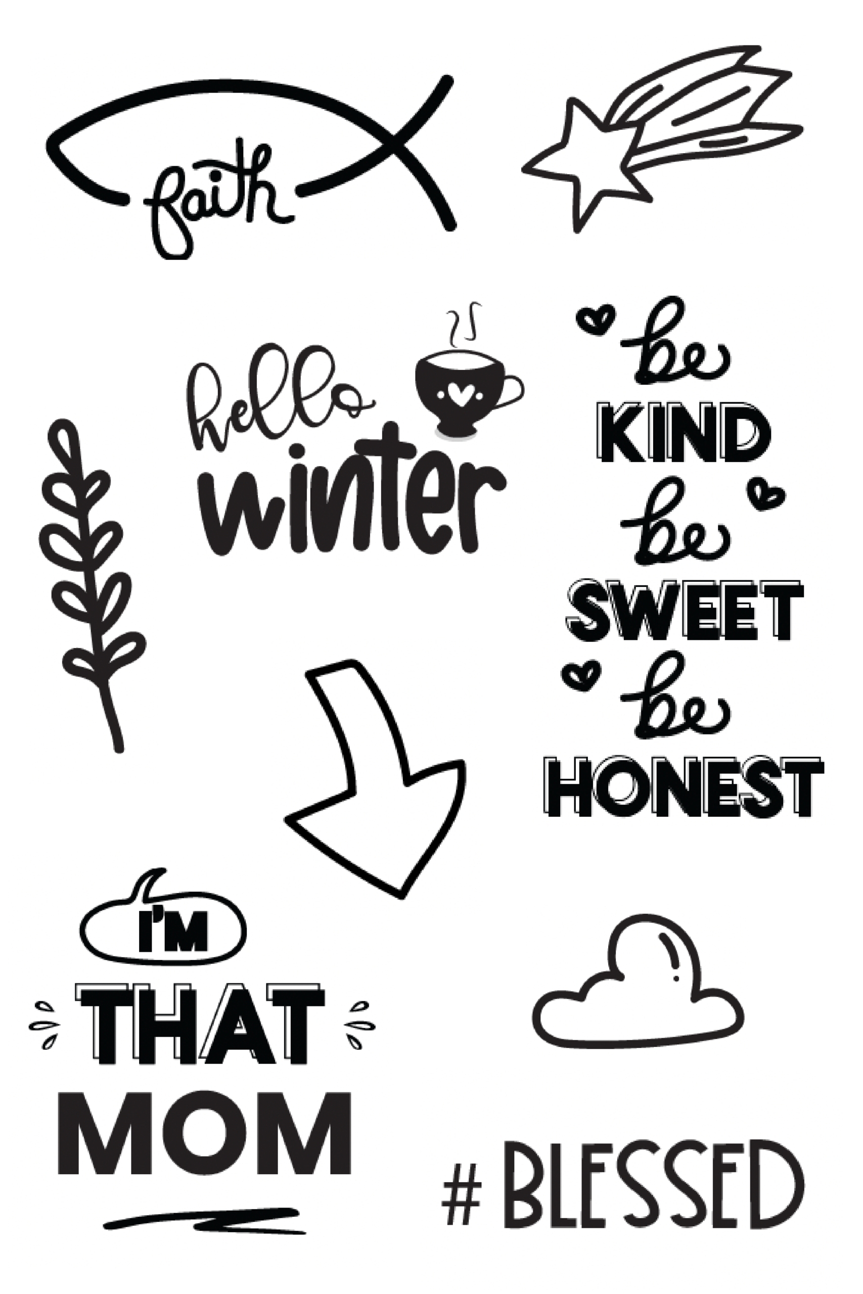 Printable Black And White