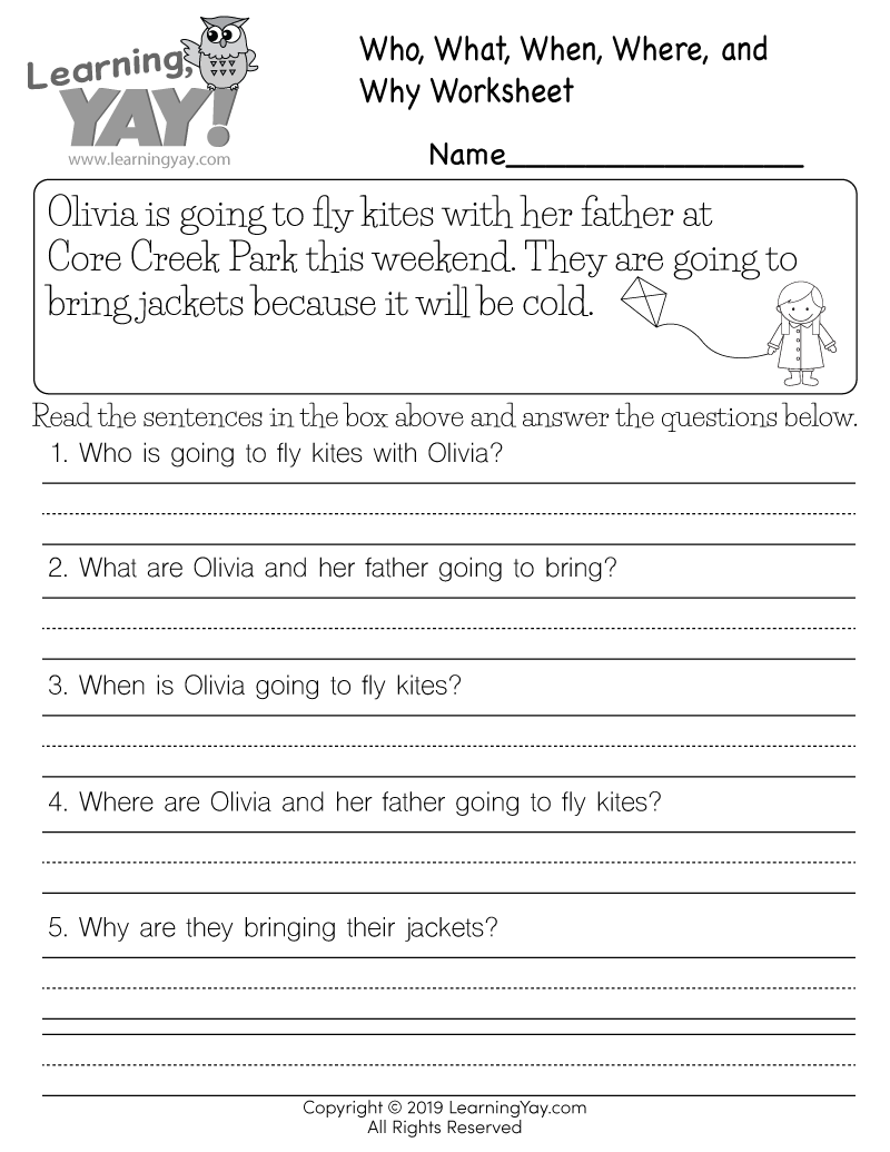 1st Grade Worksheets Free Printables English
