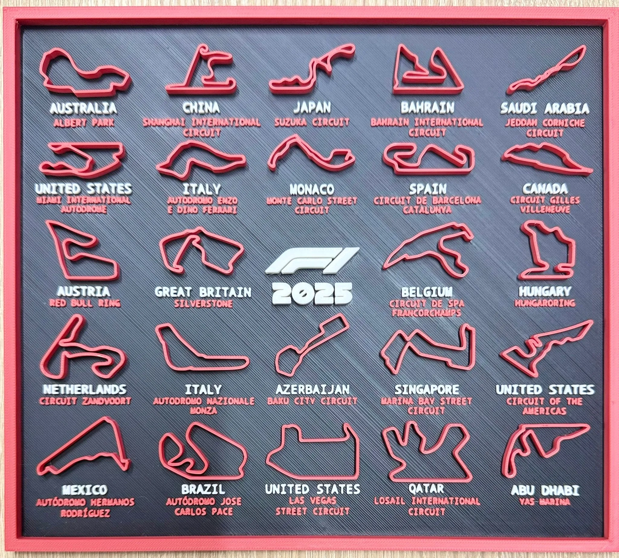 Printable Formula 1 Calendar