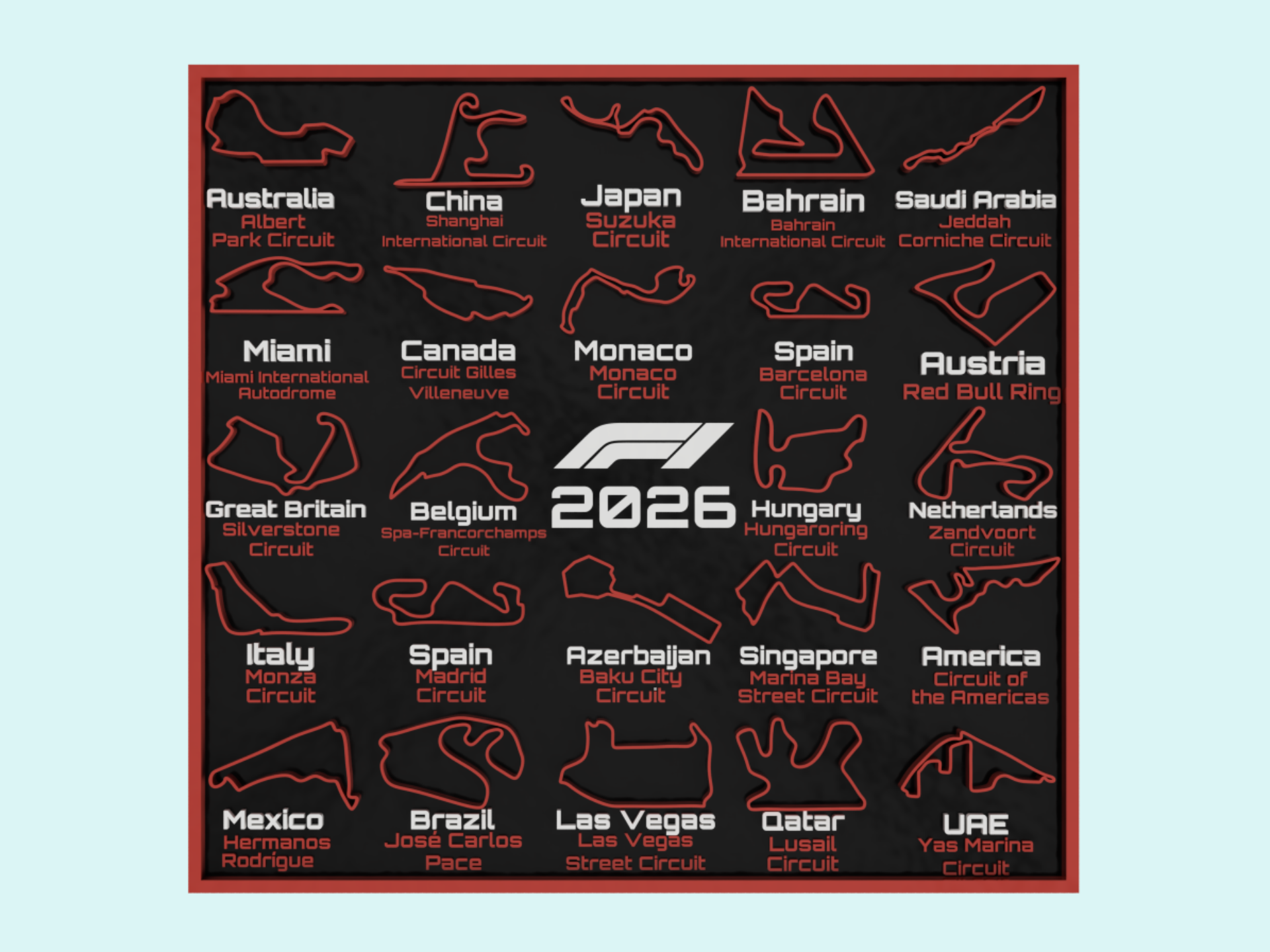 Formula 1 Schedule 2026 Printable Free