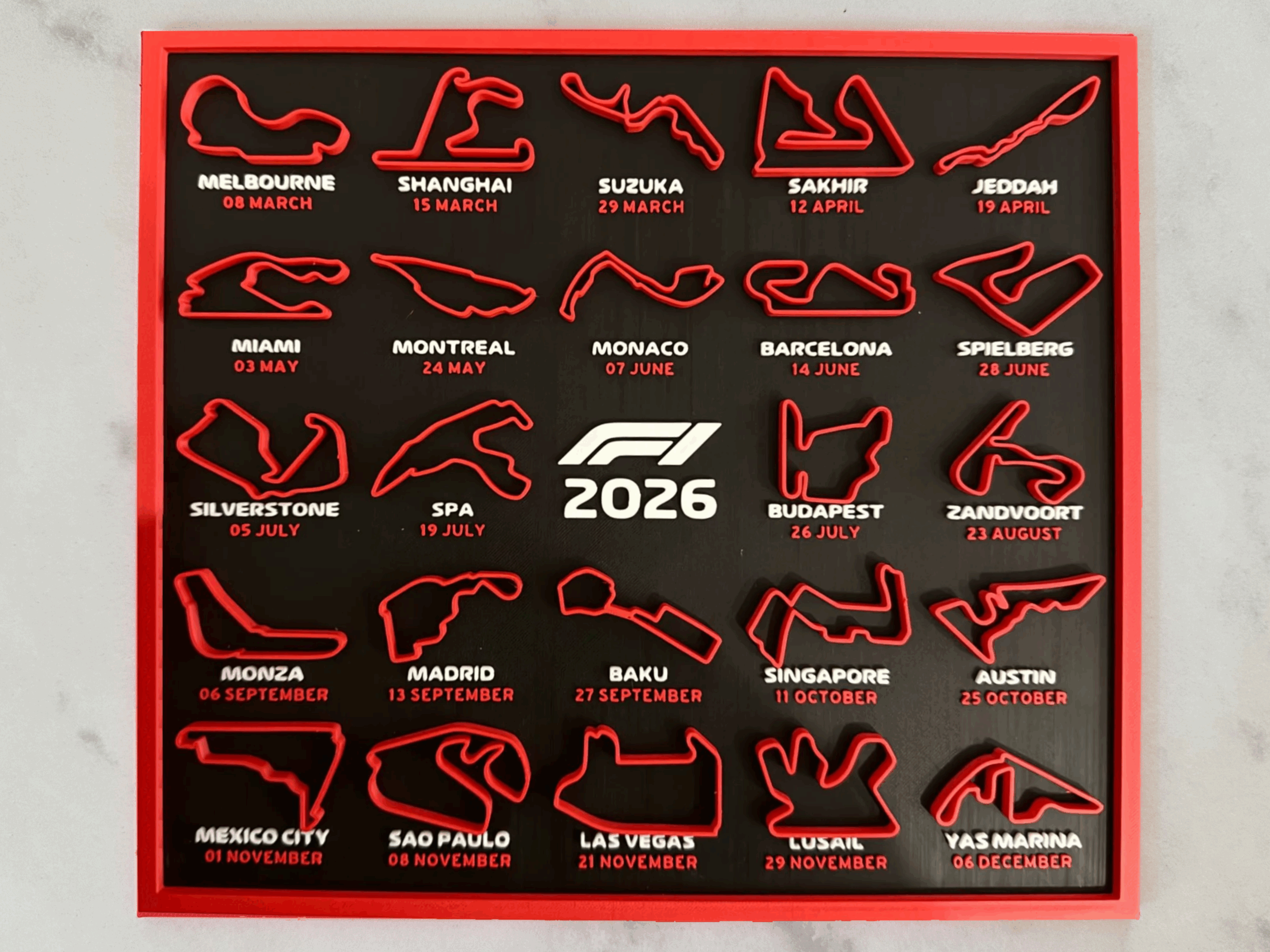 2026 Formula 1 Calendar F1 By NaughtyFrog MakerWorld Download 