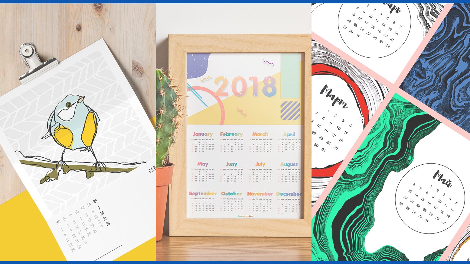 24 Stunning Calendar Designs For Inspiration Updated 