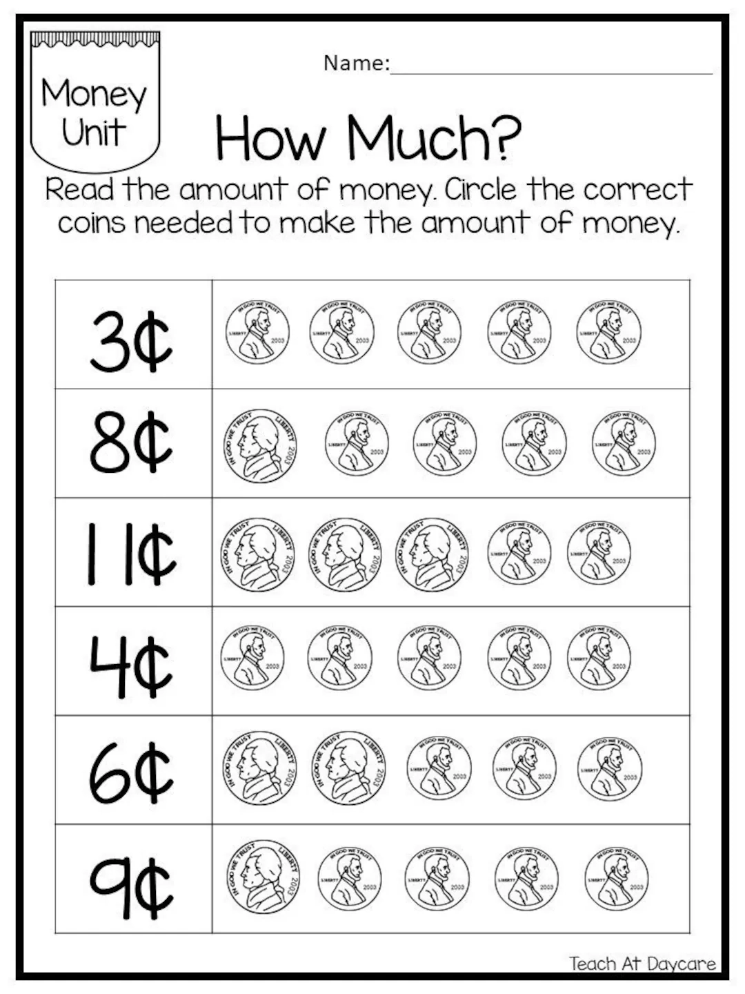 Money Worksheets Printable For Teens