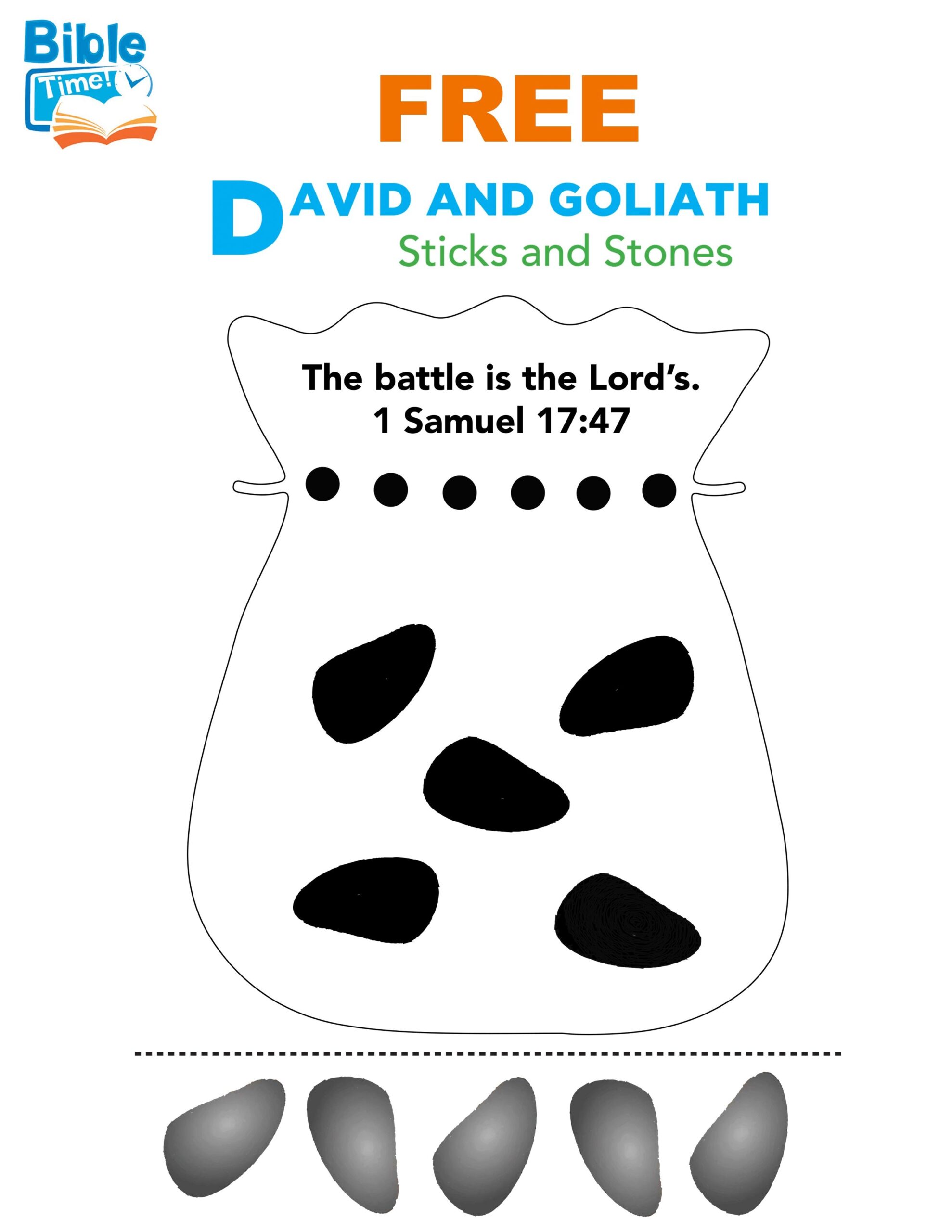 David And Goliath Free Printable Craft