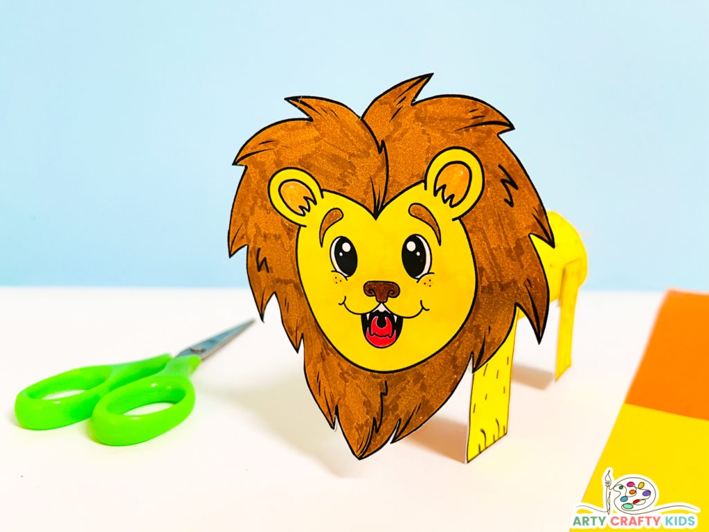 3D Printable Lion Craft Arty Crafty Kids