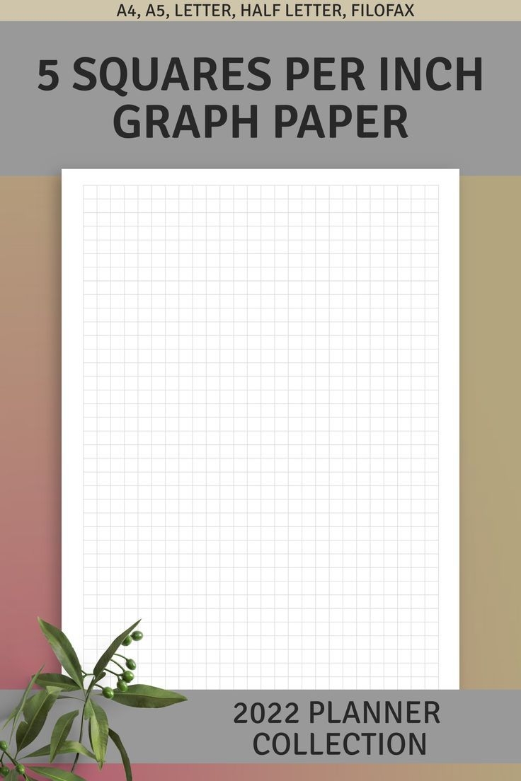 Graph Paper 5 Squares Per Inch Printable