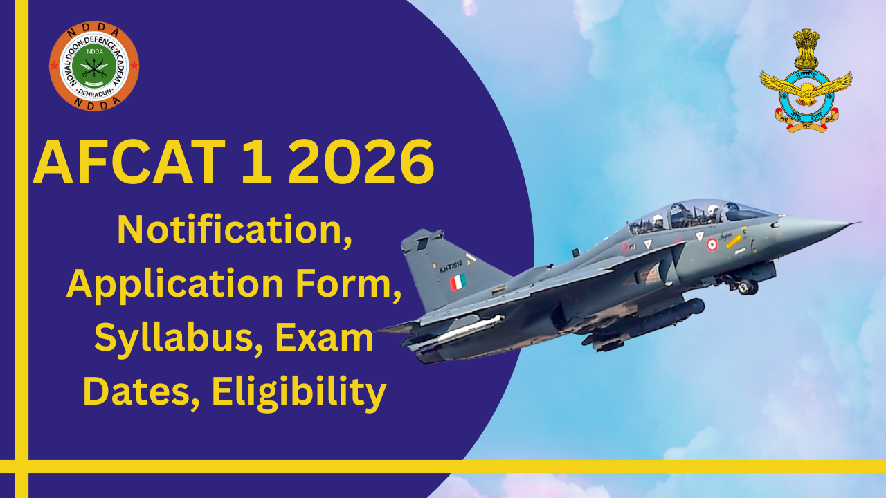 AFCAT 1 2026 Notification Application Form Syllabus Exam 