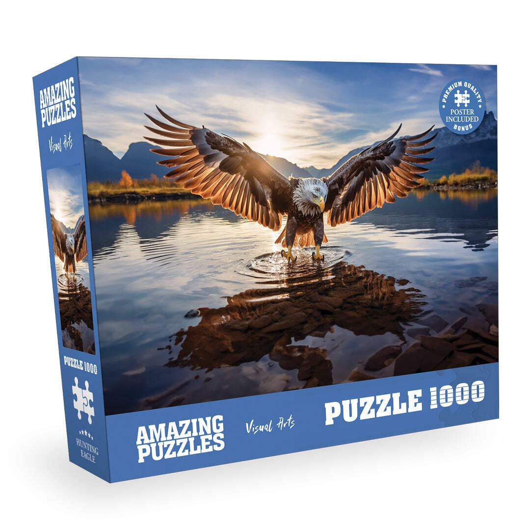 AMAZING PUZZLES 1000 Piece Jigsaw Puzzle 19x27in With Poster 
