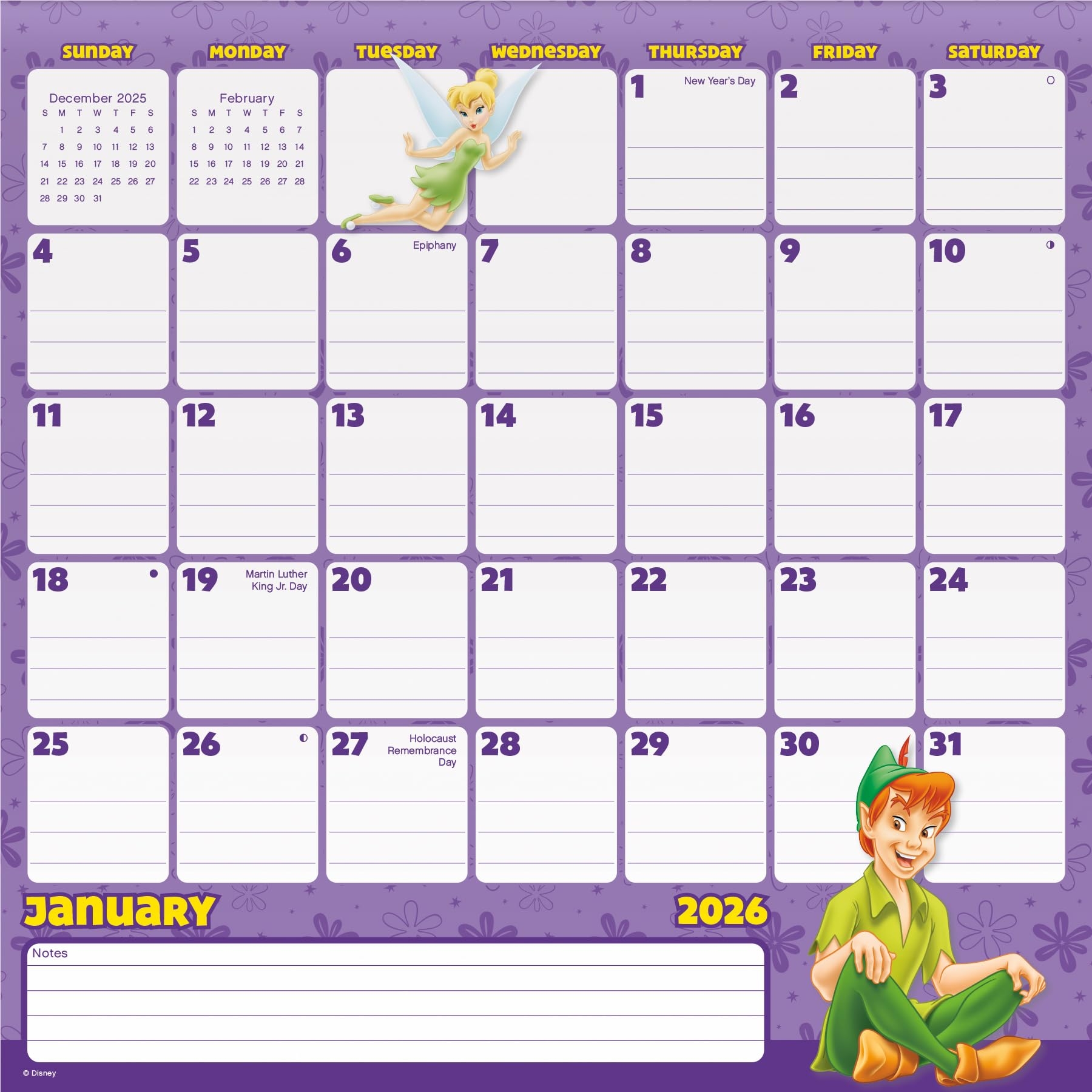 Printable Disney Calendar November 2026