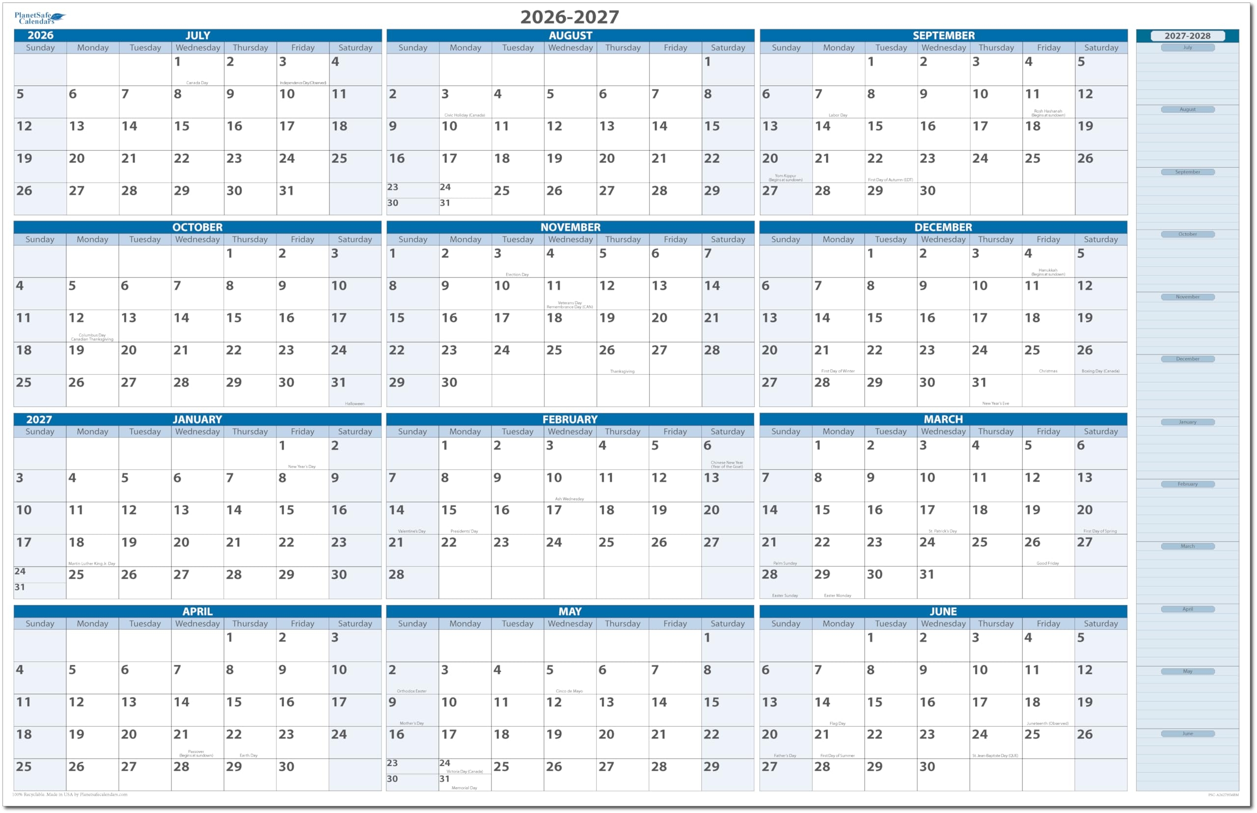 Amazon Fiscal Academic Split Year July 2026 To June 2027 