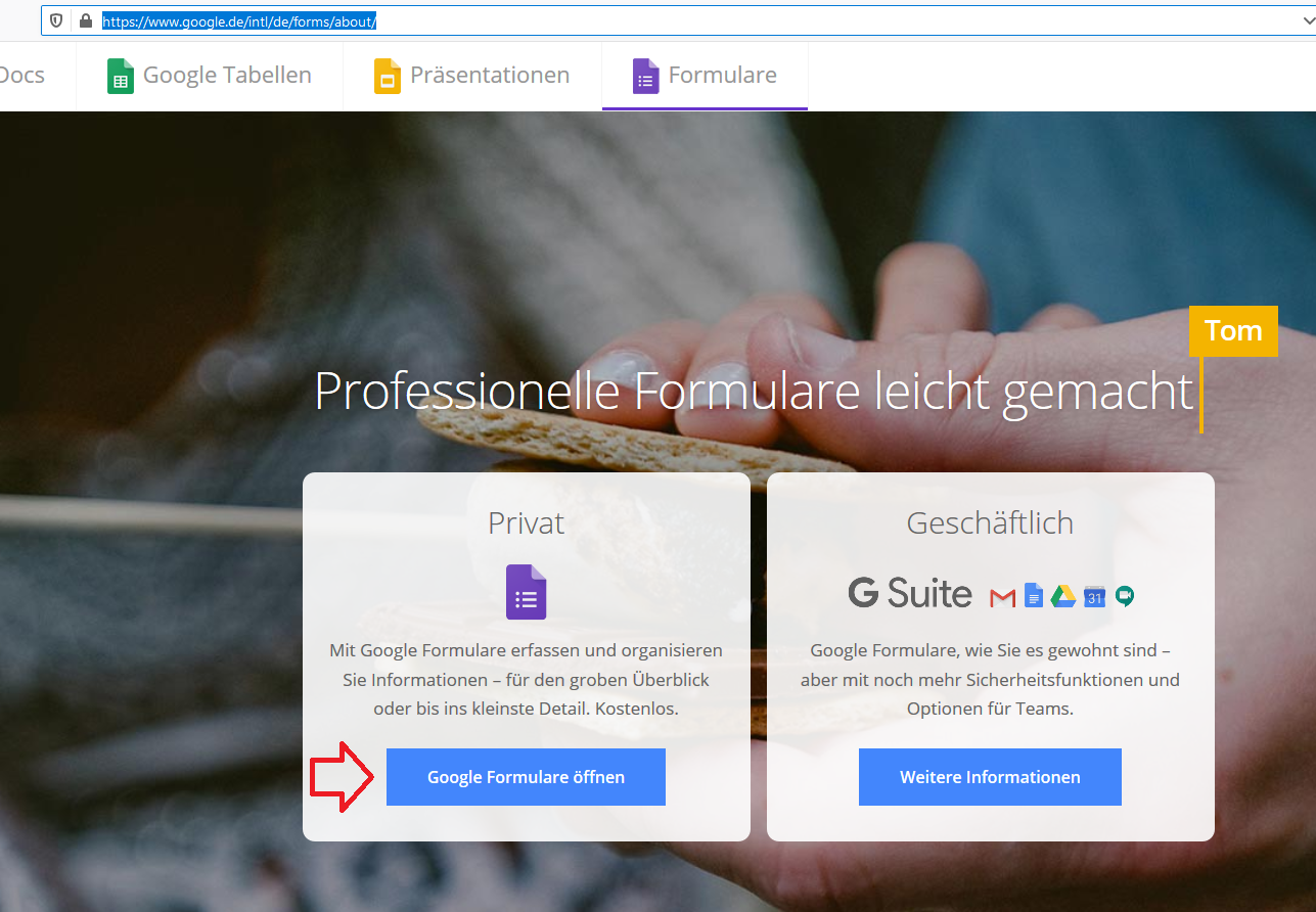 Anmeldung Neuer Mitglieder Mithilfe Eines Google Formulars