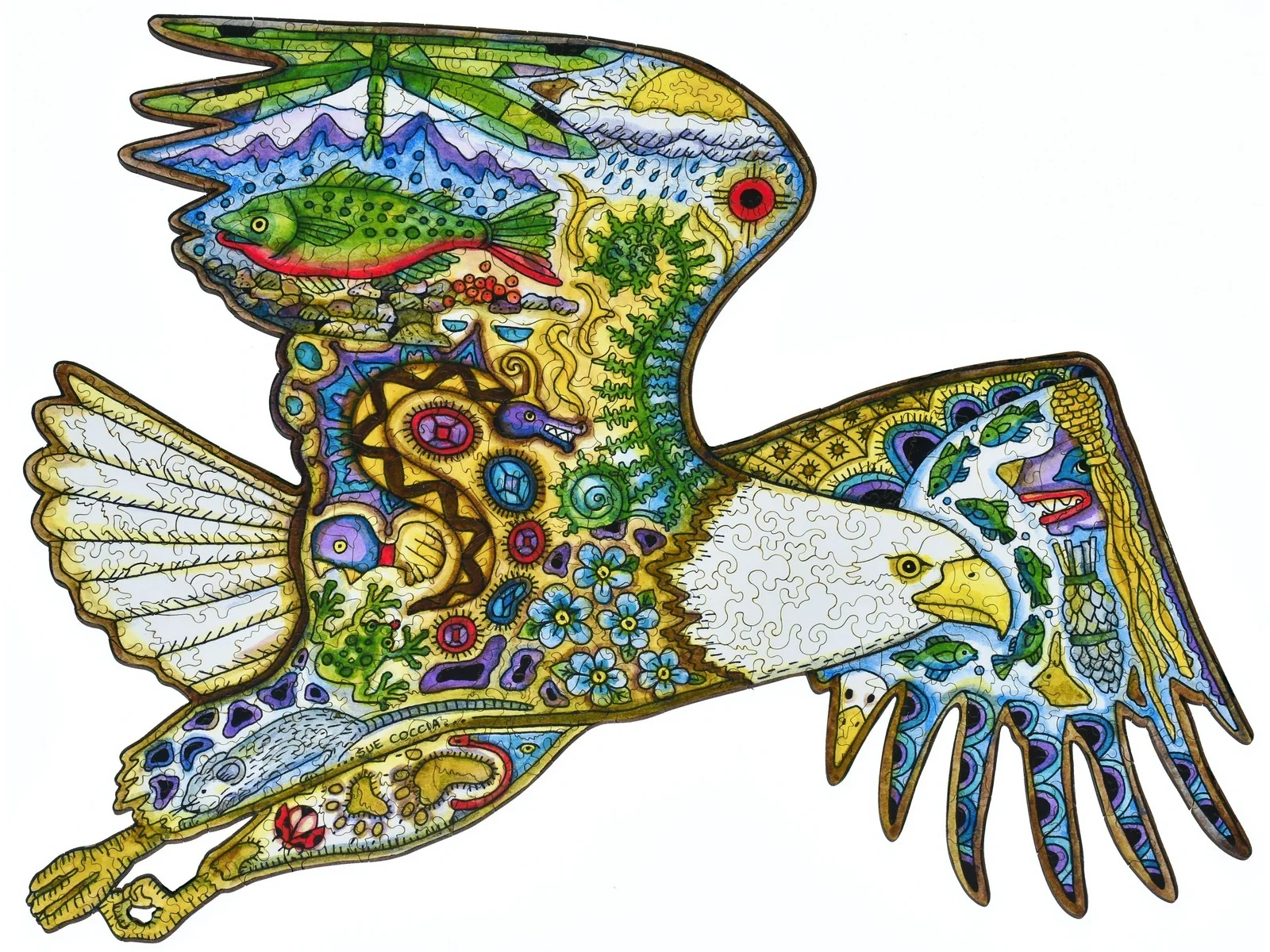 Bald Eagle Wooden Jigsaw Puzzle Liberty Puzzles