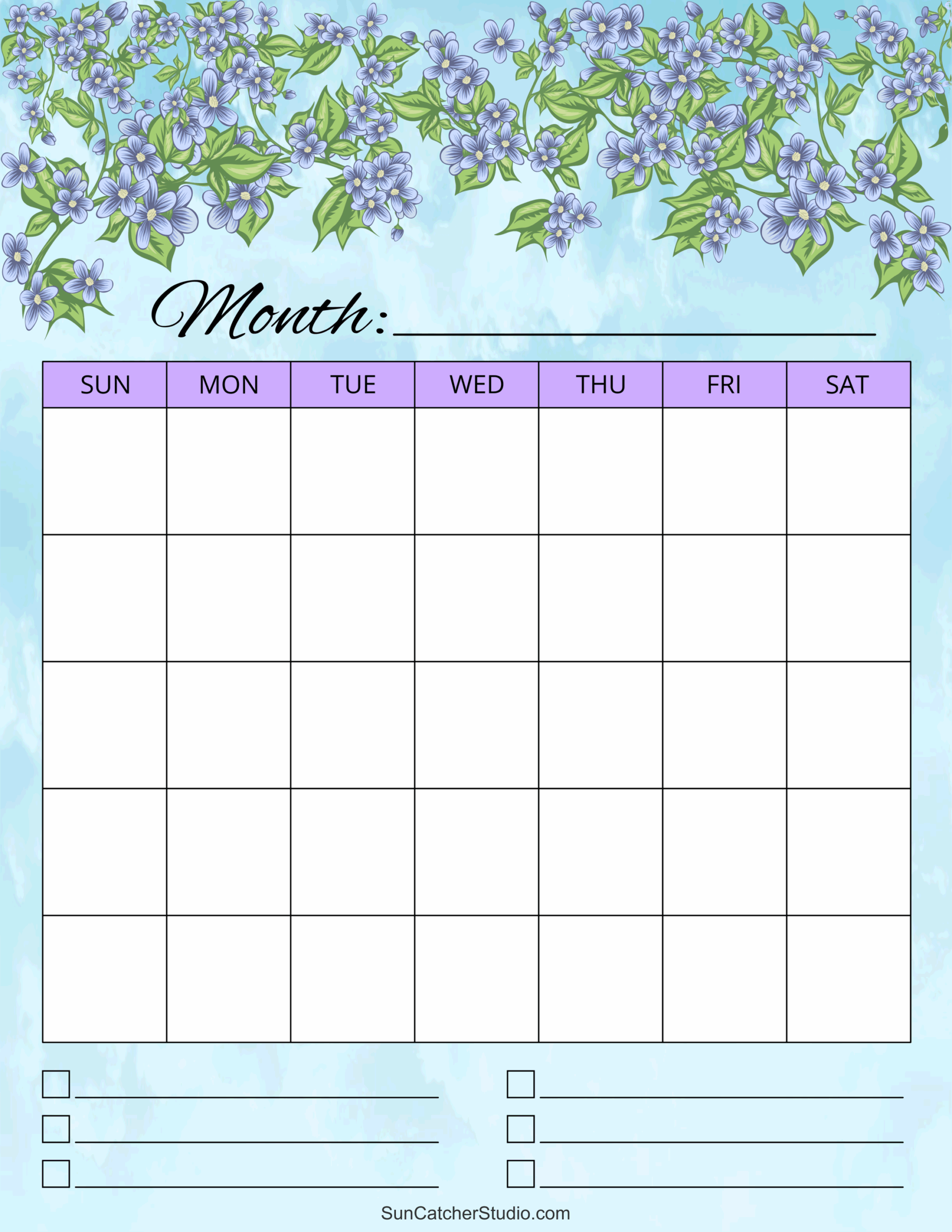 Blank Calendar Templates Monthly amp Weekly Free Printables 