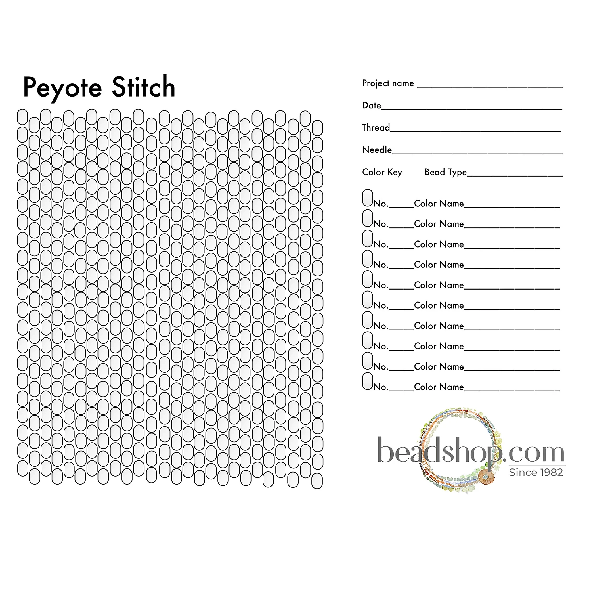 Free Printable Peyote Graph Paper