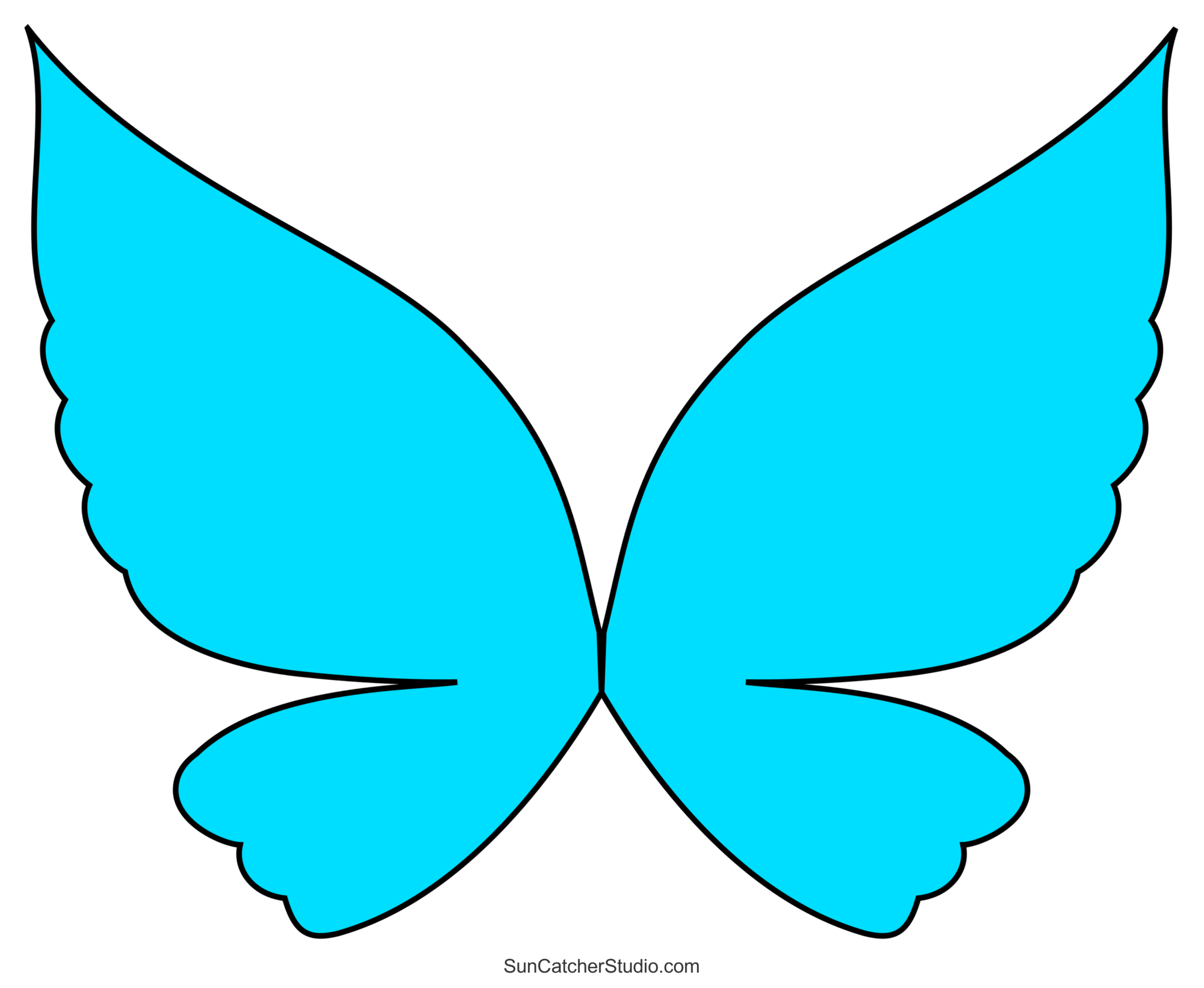 Printable Butterfly Wings Template