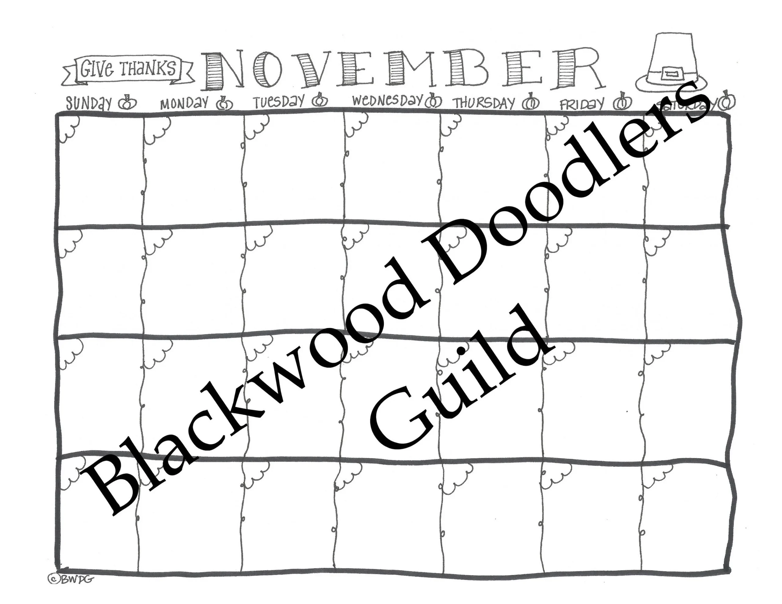 Buy Nov dec jan feb Journal Doodle Templates For Instant Download 