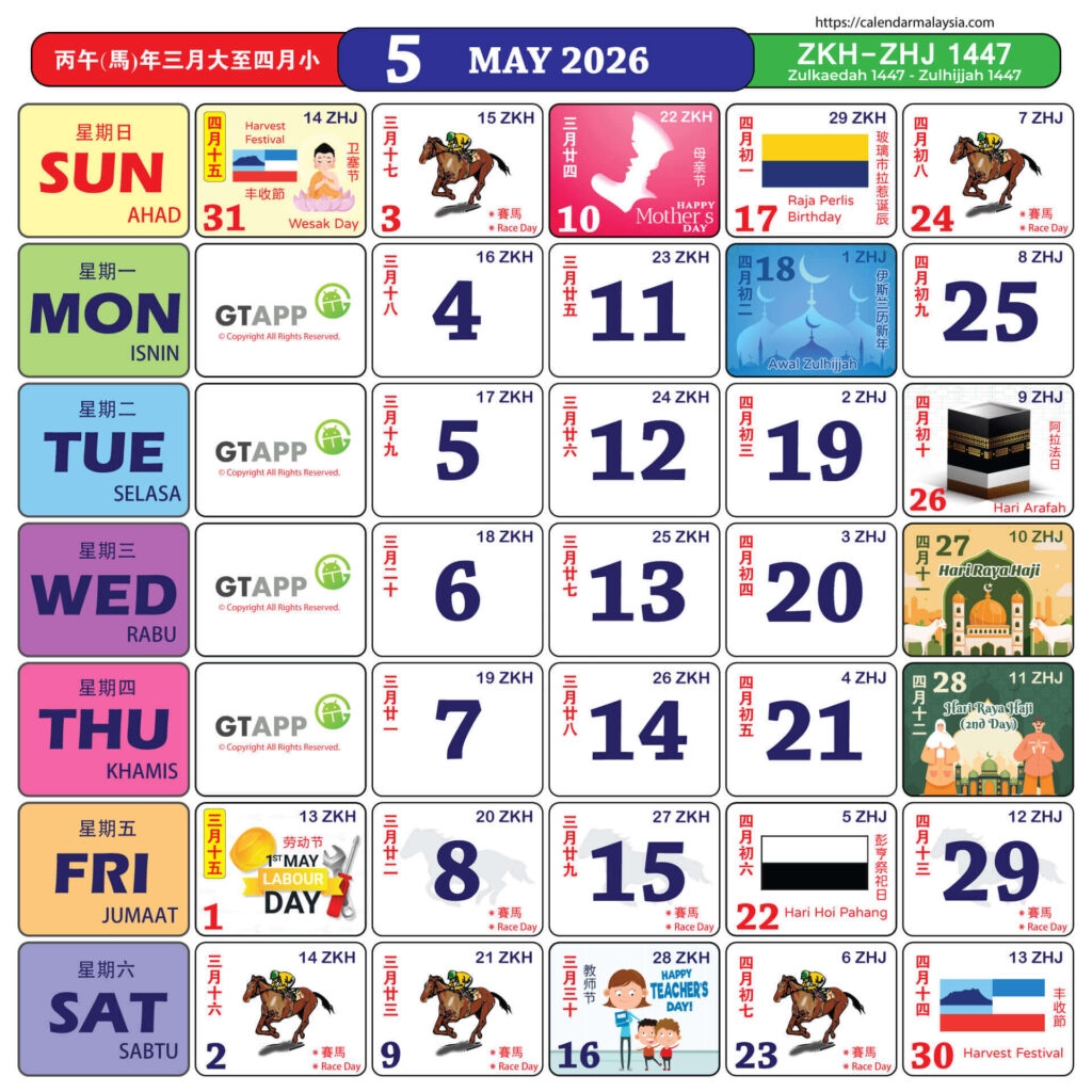 Calendar 2026 Malaysian Public Holiday And School Holiday Dates
