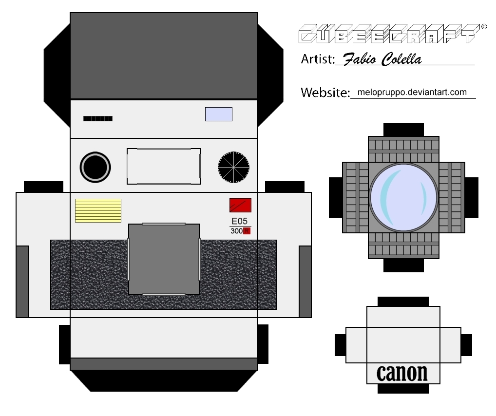 Camera Template Printable