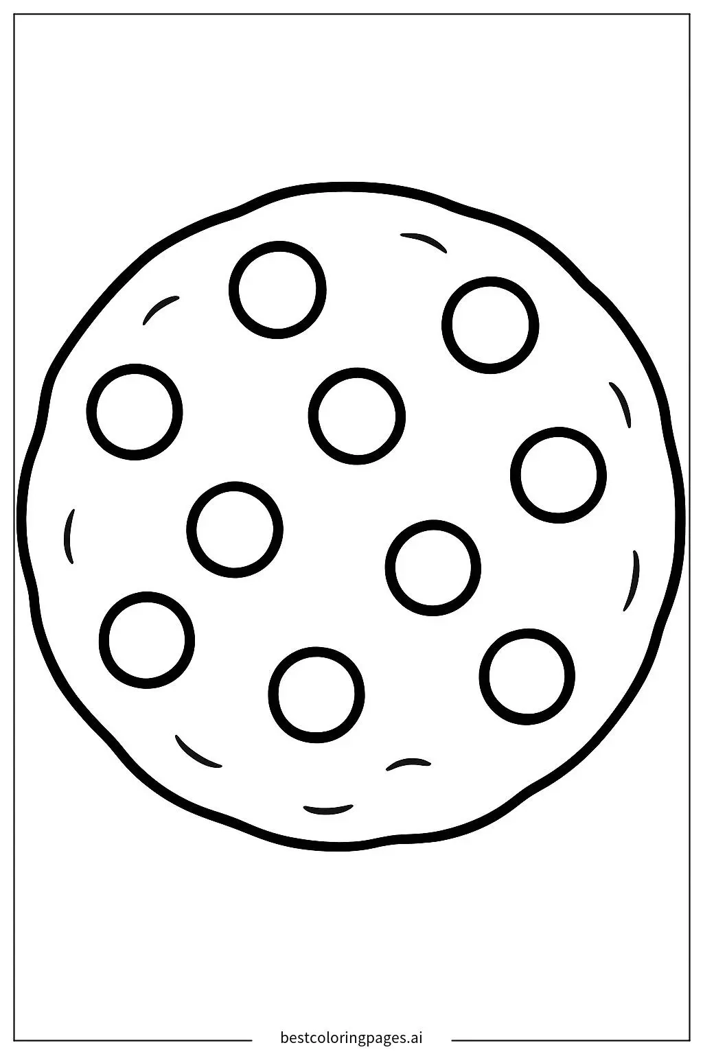 Chocolate Chip Cookie Template Printable