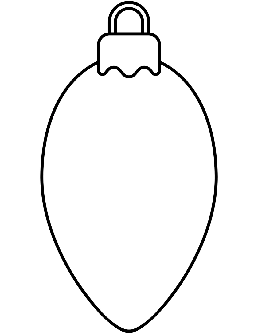 Christmas Light Template Printable Free