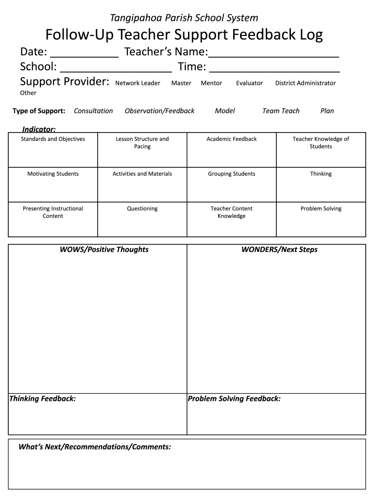 Classroom Walkthrough Template Fill Out amp Sign Online DocHub