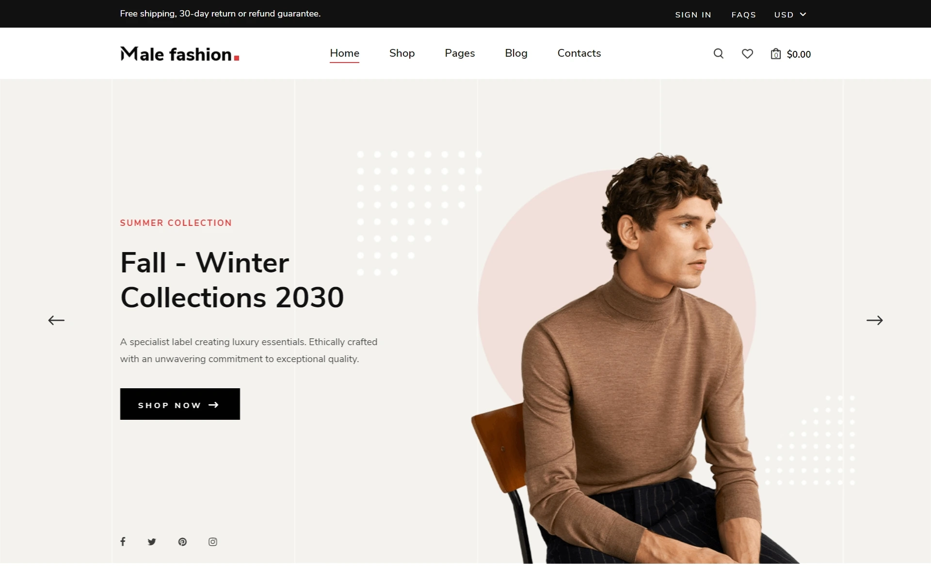 Clothing Website Design Templates Clothing Design Websites Free 