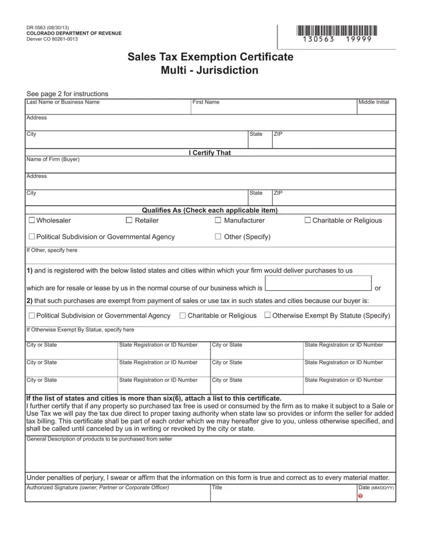 Colorado Exemption Form Fill Out Printable PDF Forms Online