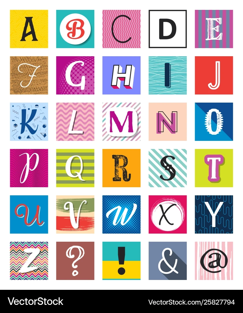 Free Letter Art Alphabet Designs