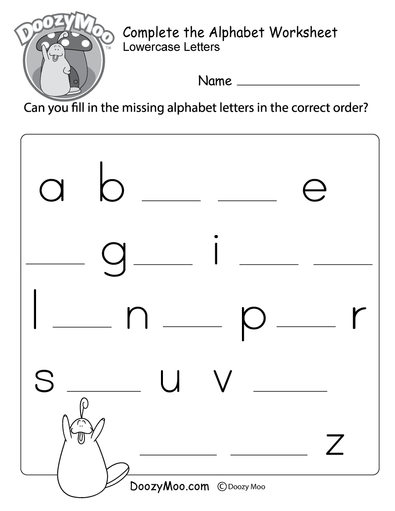 Kindergarten Letter Worksheets Free Printable