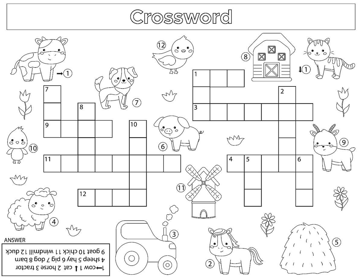Crossword Puzzles For Kids Fun amp Free Printable Crossword Puzzle 