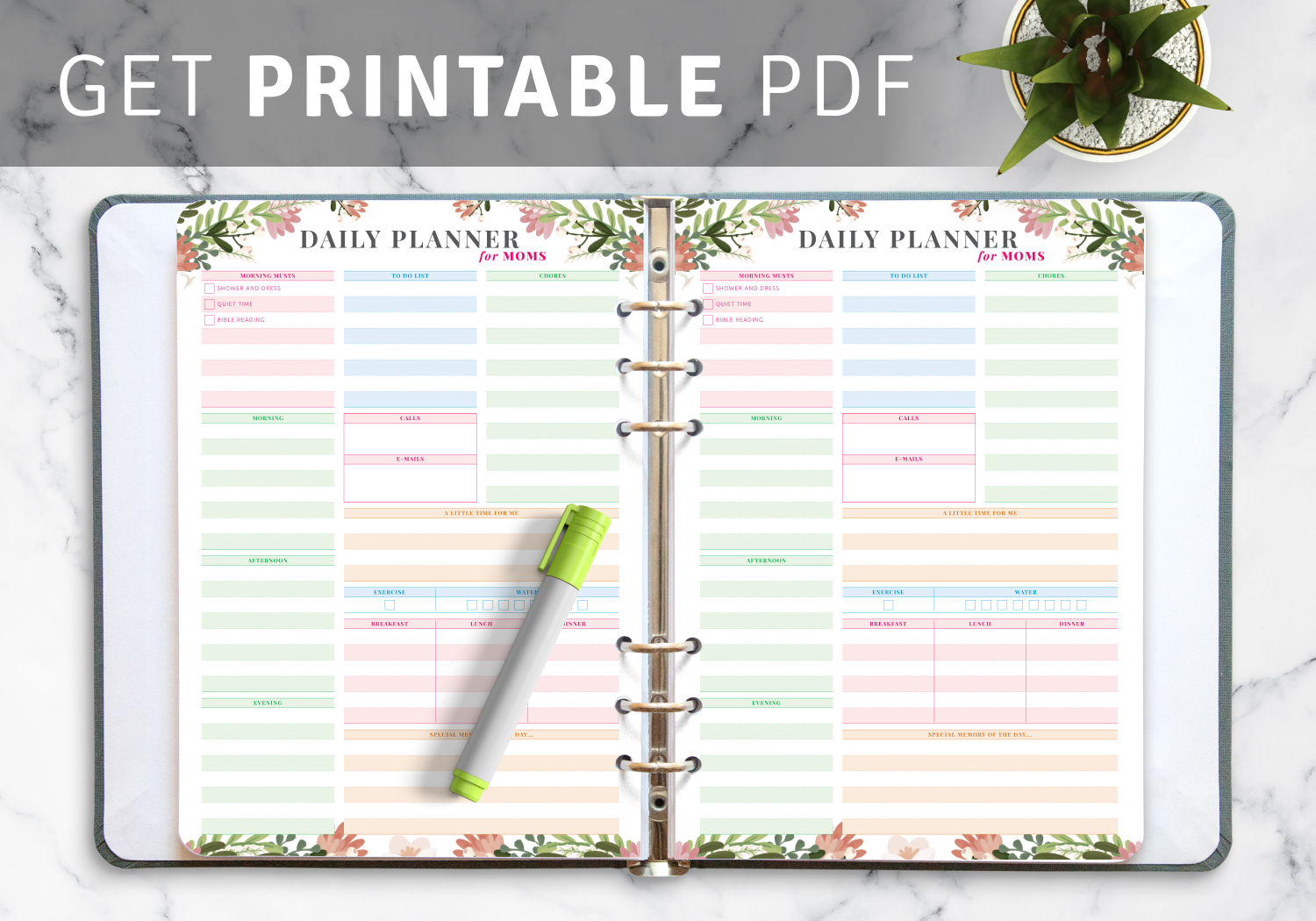 Printable Blank Mom Calendar