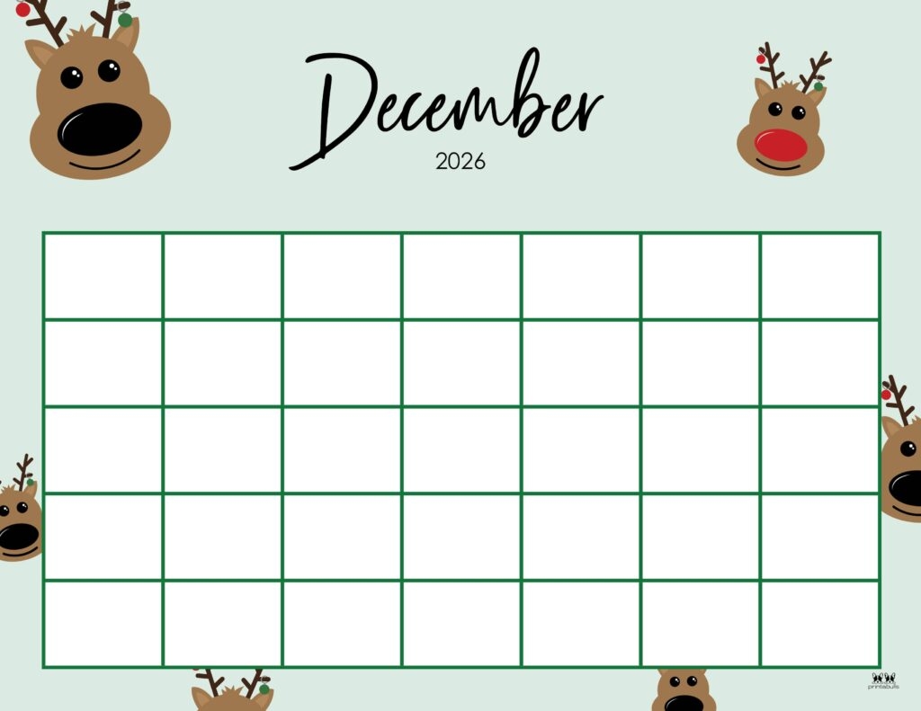 Printable Calendar Decembe 2026
