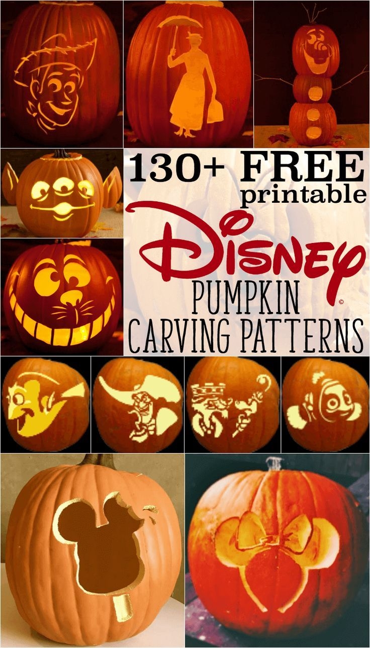 Disney Pumpkin Stencils Over 130 Printable Pumpkin Patterns For 