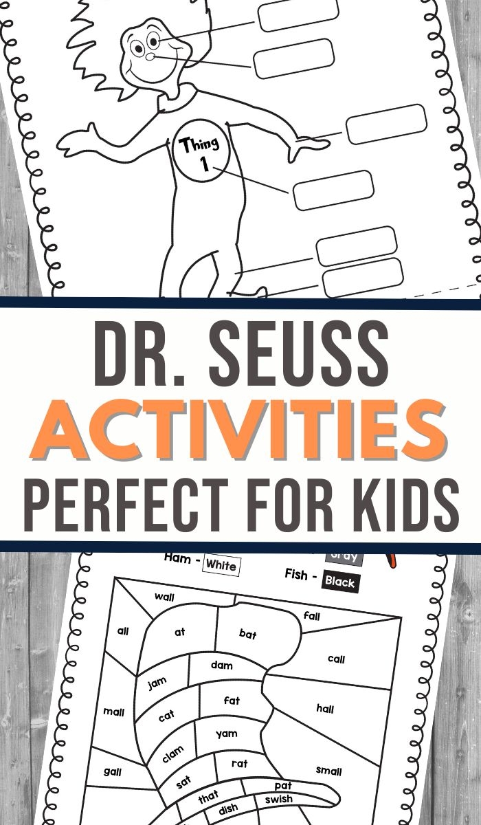 Dr Seuss Printable Activity Set 3 Boys And A Dog