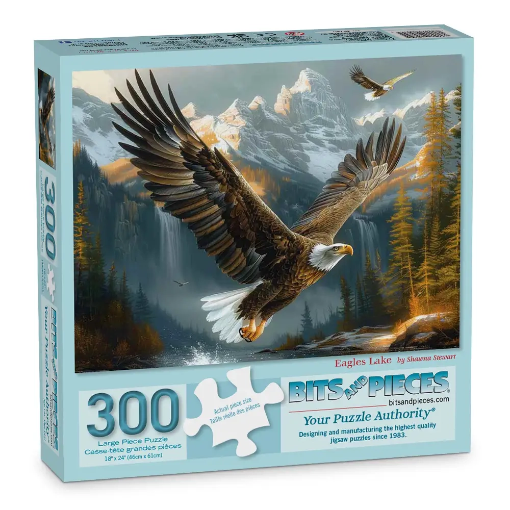 Eagles Lake Jigsaw Puzzle Bits And Pieces