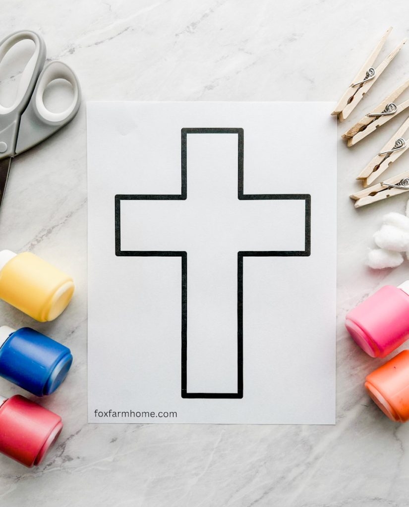 Cross Printable Template