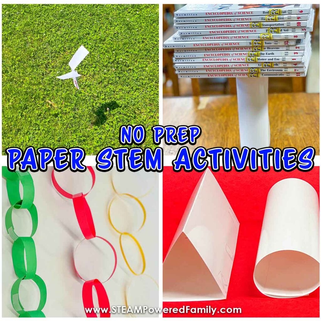 Easy No Prep STEM Activities With Paper