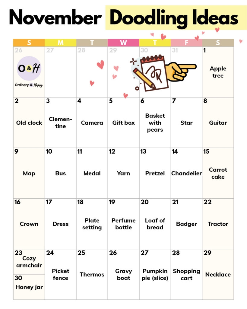 Express Yourself With Our Creative Activities For November 