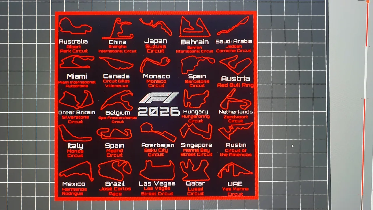 F1 Calendar 2026 By Dominik Vichr Download Free STL Model 