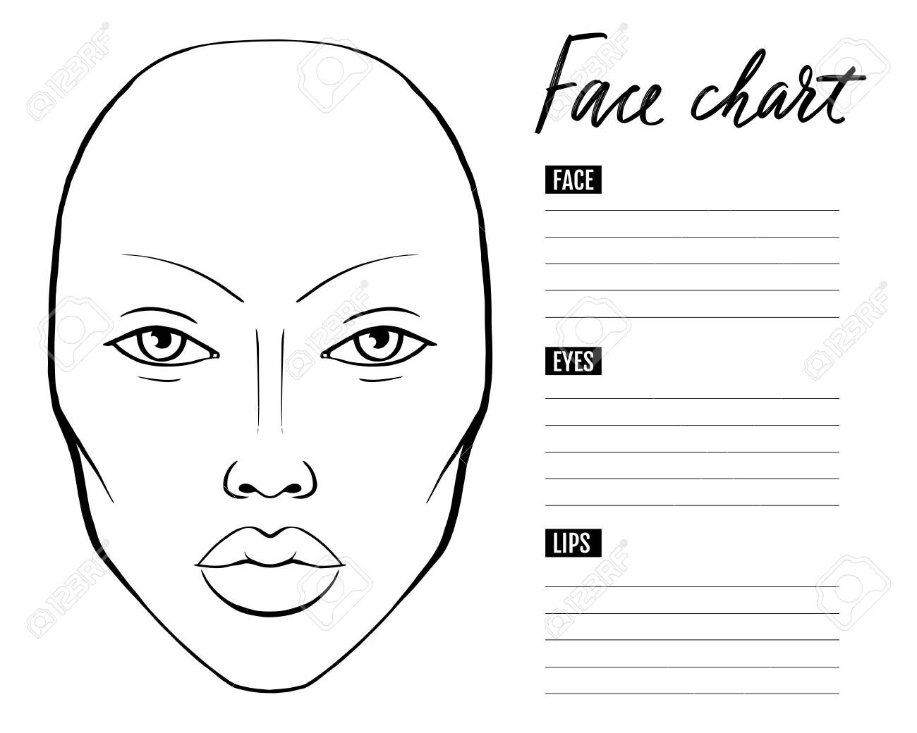 Makeup Template Printable