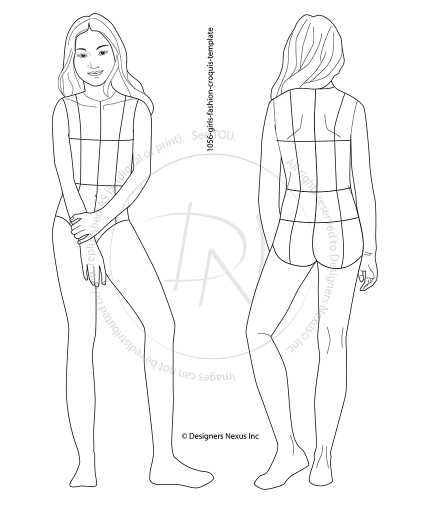 Printable Blank Fashion Design Templates