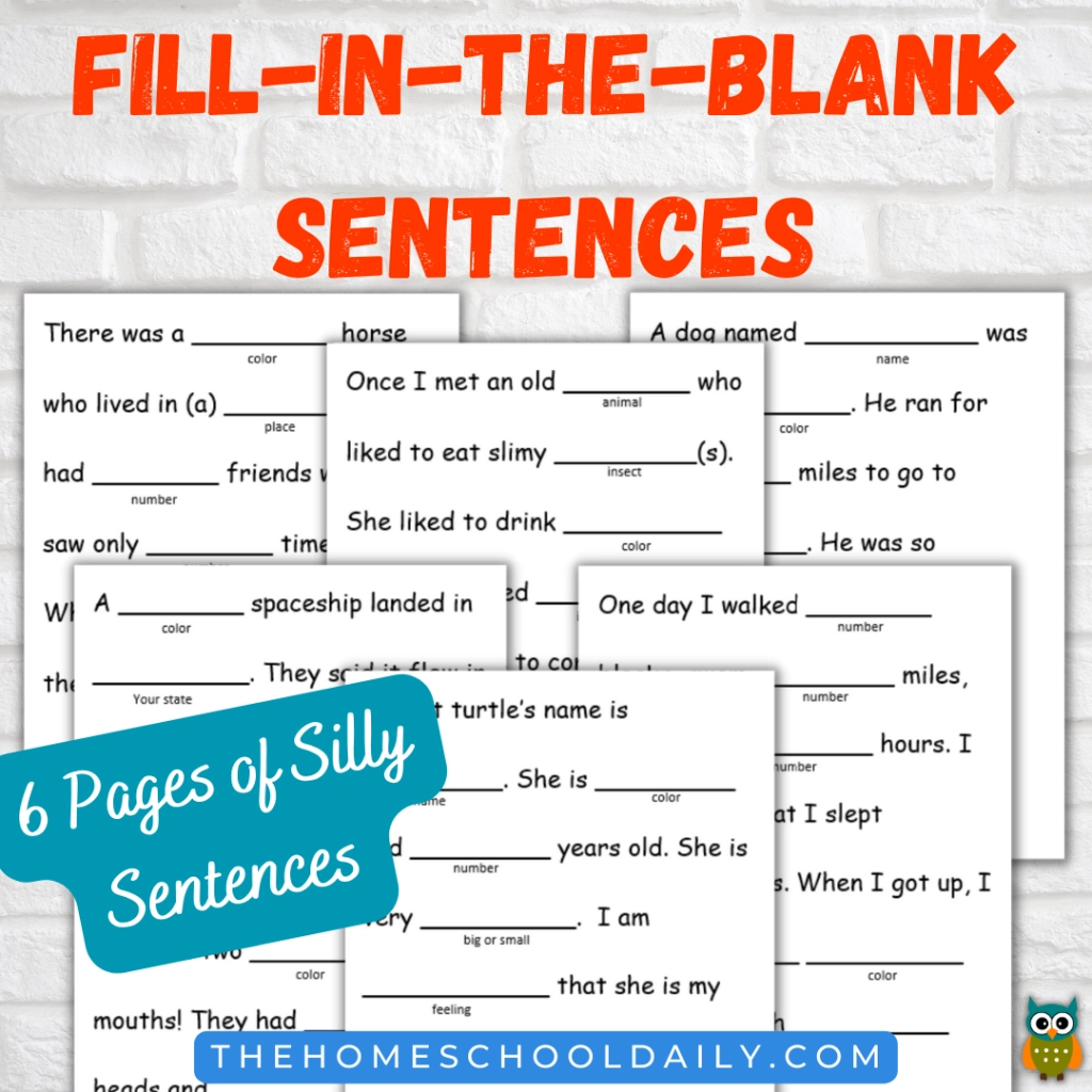 Free Printable Fill In The Blank Worksheets