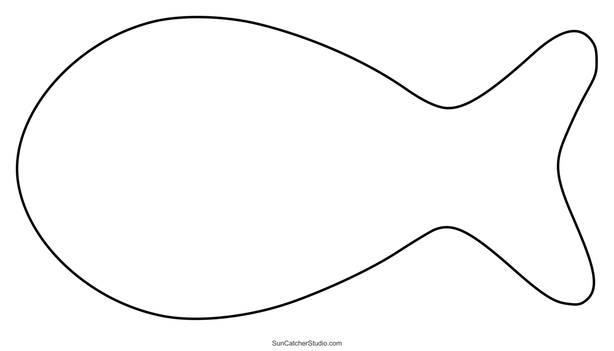 Printable Fish Template Free