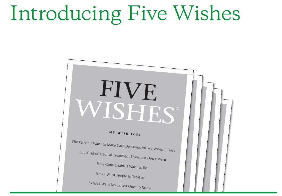 Five Wishes Document Printable