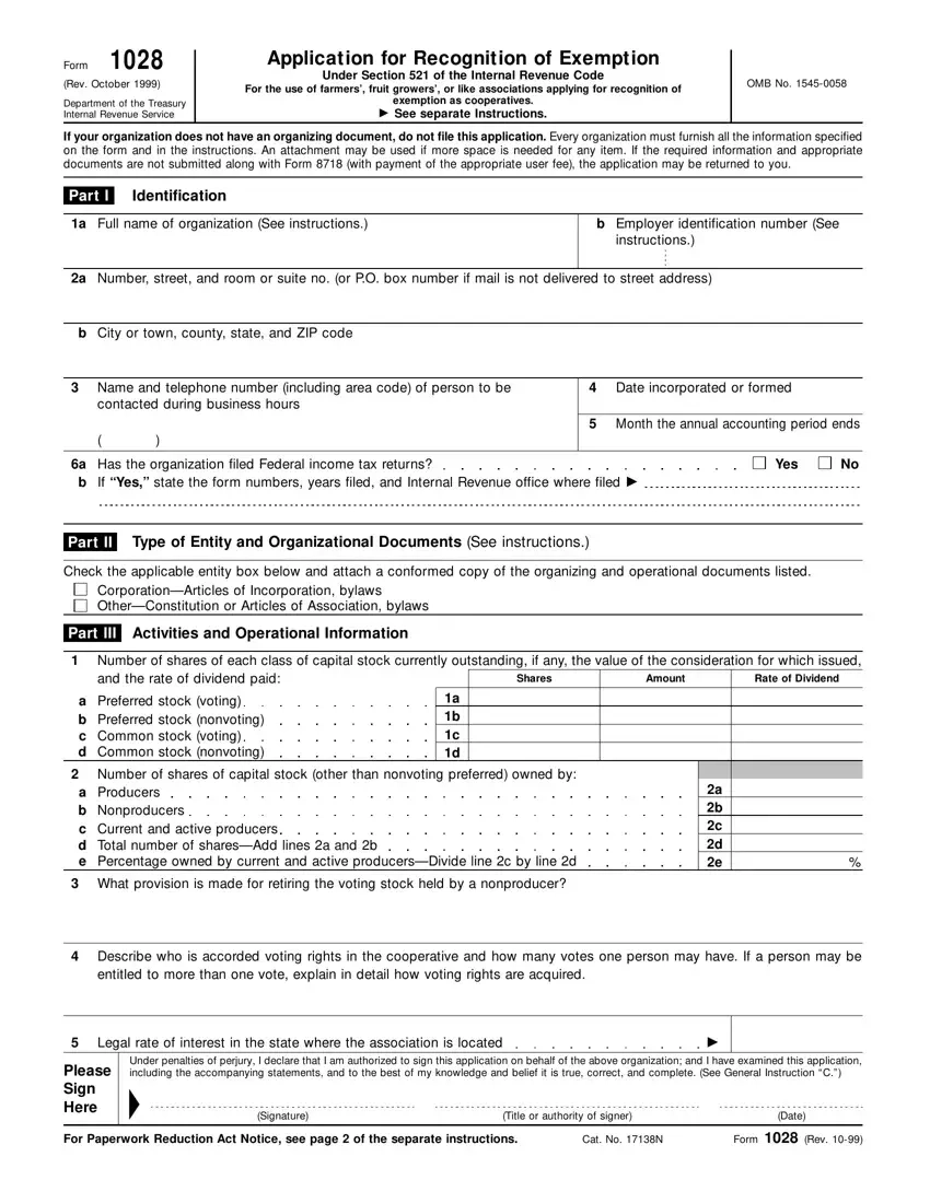 Form 1028 Fill Out Printable PDF Forms Online