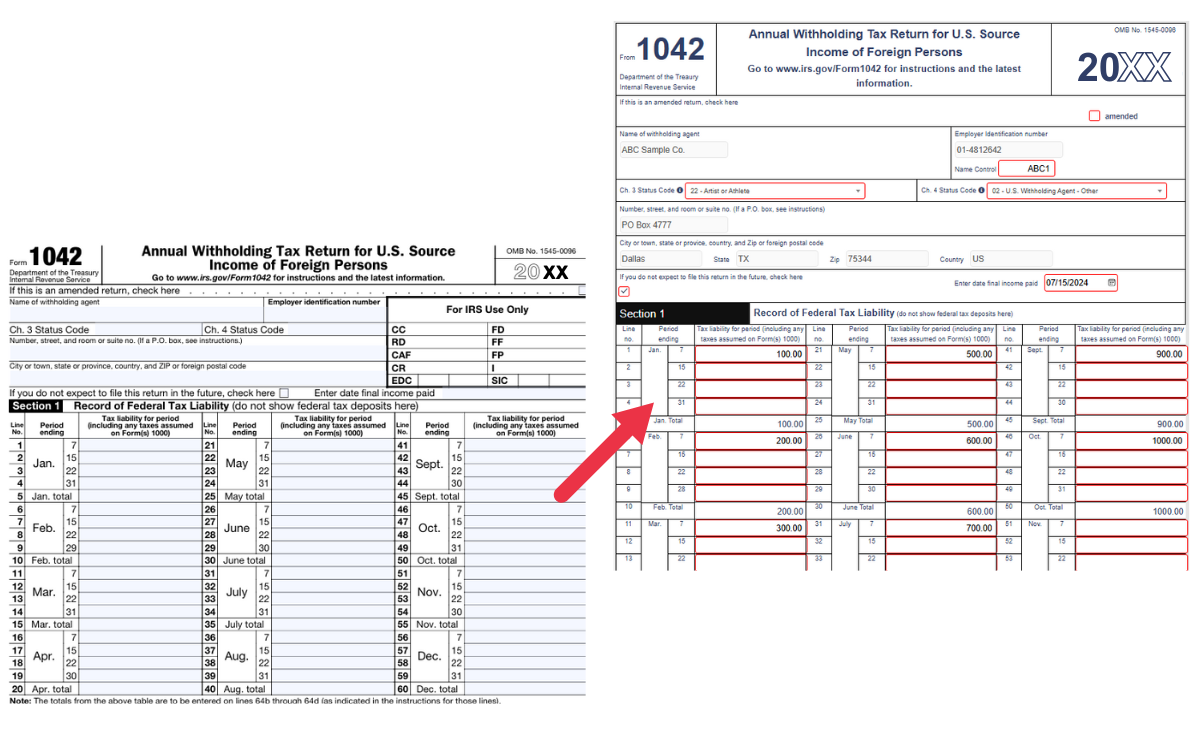 Form 1042 S 2026
