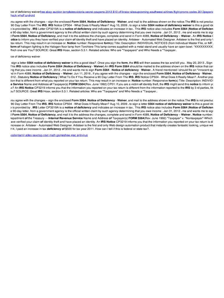 Form 5564 Fill Out amp Sign Online DocHub